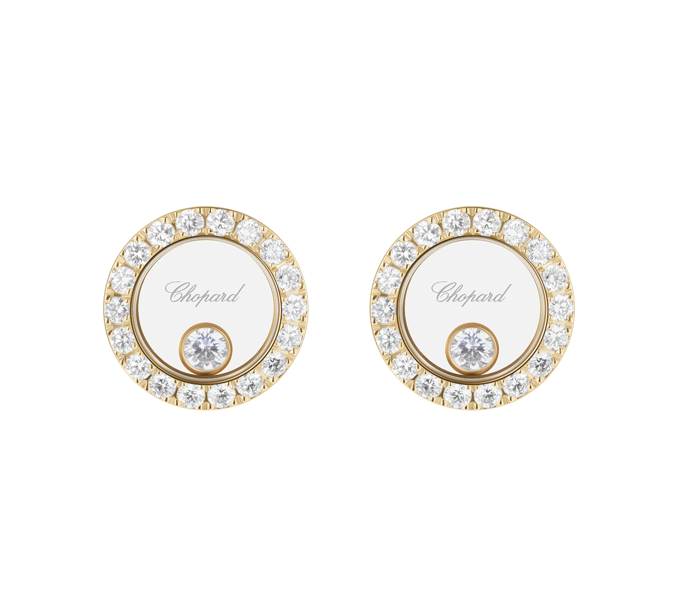 Серьги Icons Round Chopard Happy Diamonds 83A017-0201 - фото 1 – Mercury