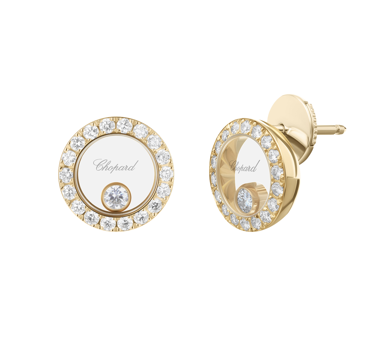 Серьги Icons Round Chopard Happy Diamonds 83A017-0201 - фото 2 – Mercury