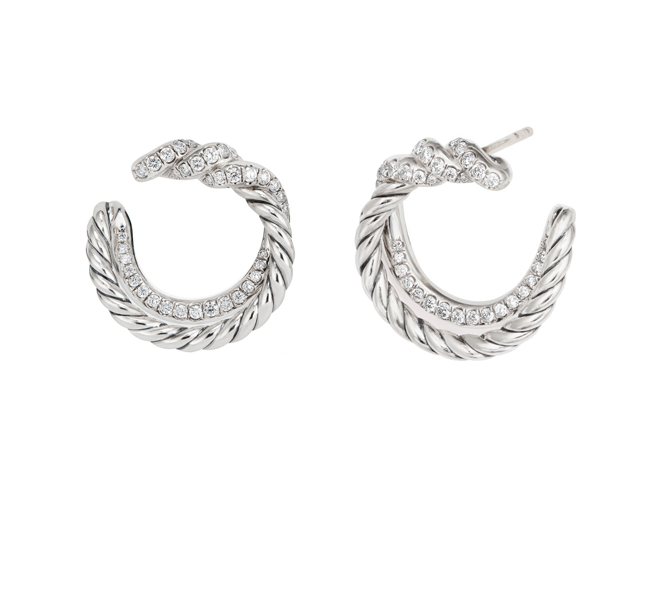 Серьги DAVID YURMAN Continuance E13780DSSADI - фото 2 – Mercury