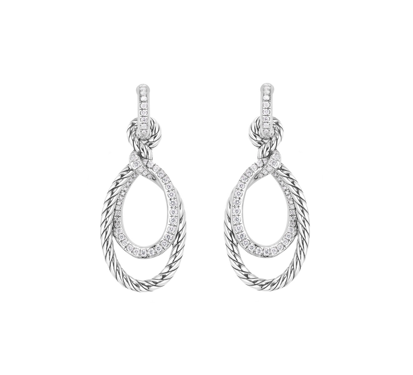 Серьги DAVID YURMAN Continuance E13790DSSADI - фото 1 – Mercury