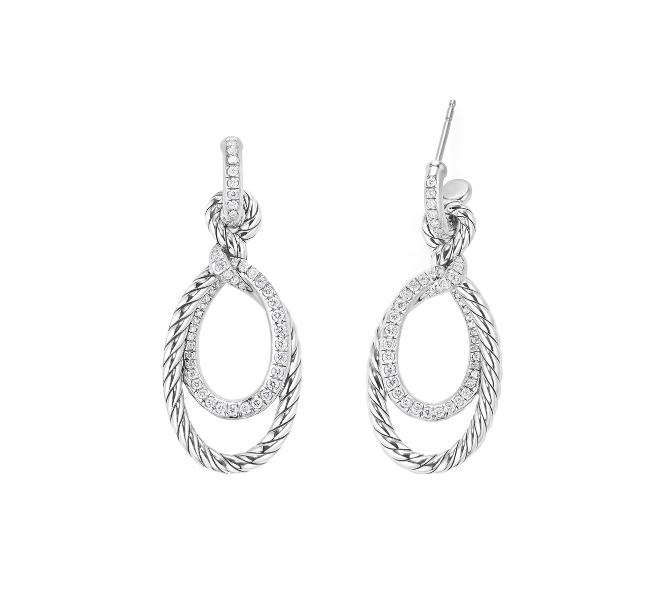 Серьги DAVID YURMAN Continuance E13790DSSADI - фото 2 – Mercury