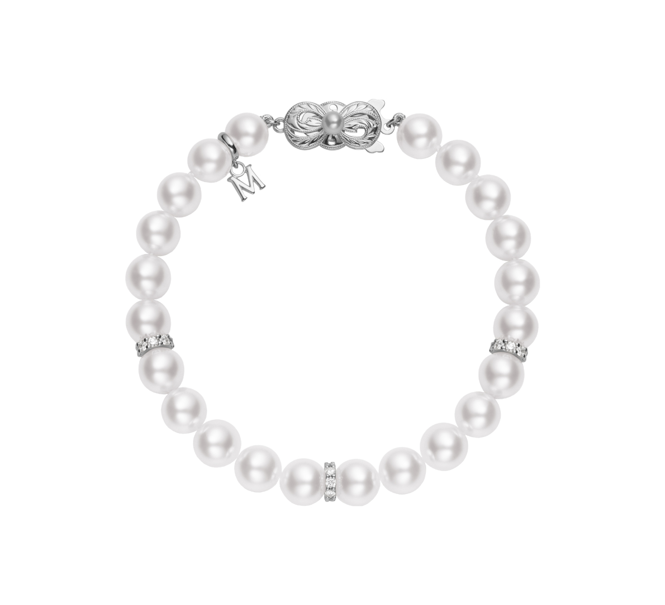 Браслет MIKIMOTO Classic PDL 75107 WG613 - фото 1 – Mercury