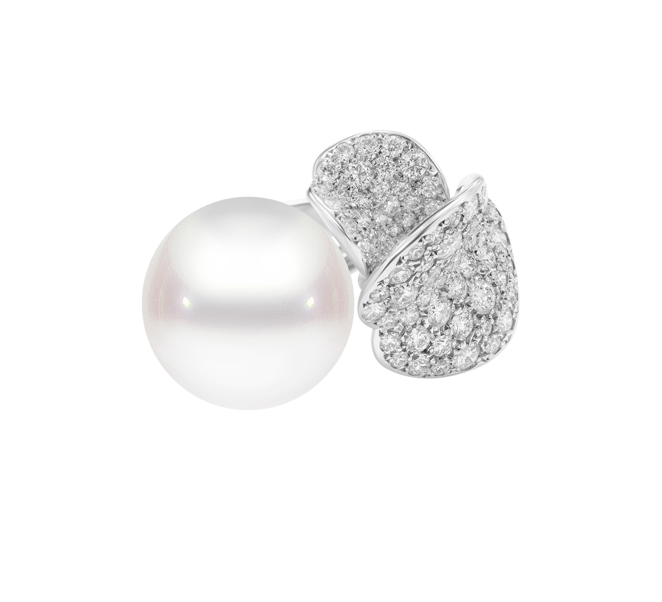 Кольцо MIKIMOTO Les Petales Place Vendome MRQ 10054 NDXW - фото 2 – Mercury