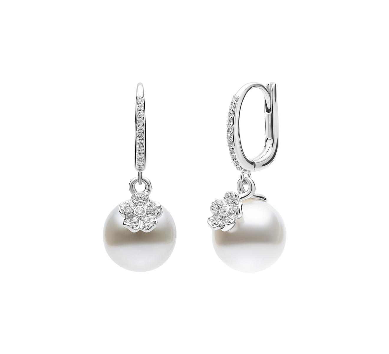Серьги MIKIMOTO Cherry Blossom MEA 10262 NDXW - фото 2 – Mercury