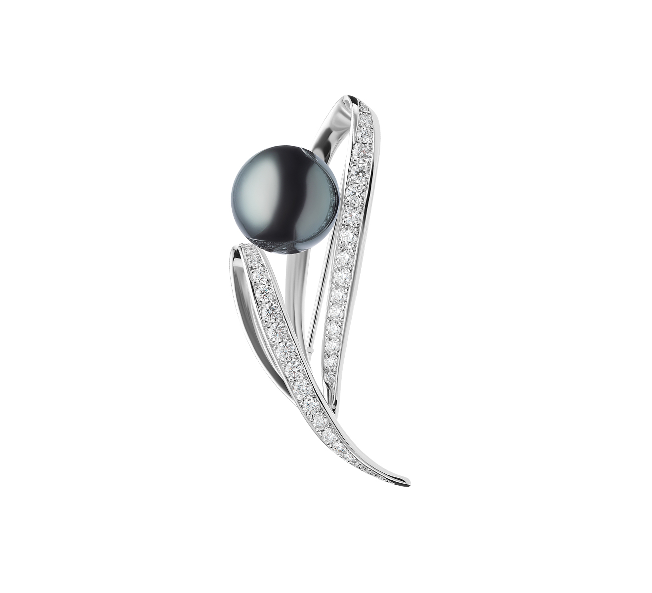 Брошь MIKIMOTO Classic MBQ 10013 BDXW - фото 1 – Mercury