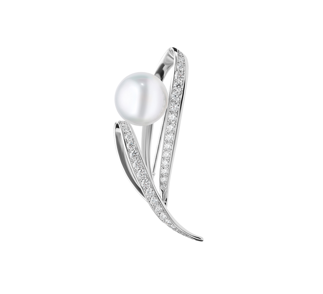 Брошь MIKIMOTO Classic MBQ 10013 NDXW - фото 1 – Mercury