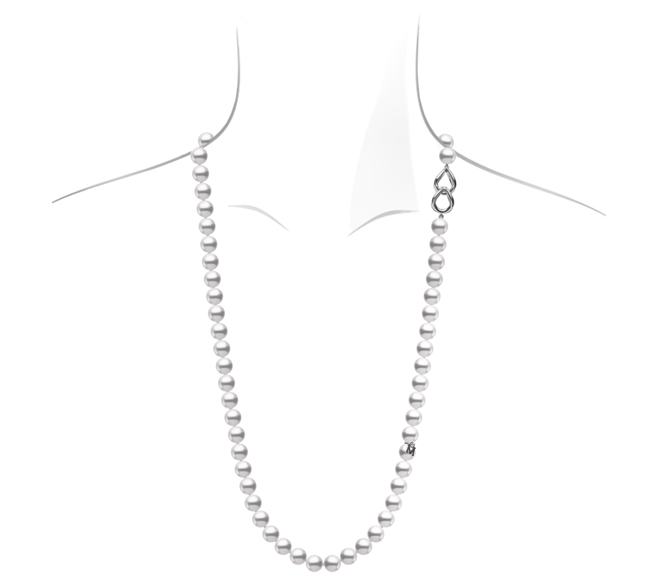 Колье MIKIMOTO Classic MZP 10111 AXXW - фото 5 – Mercury