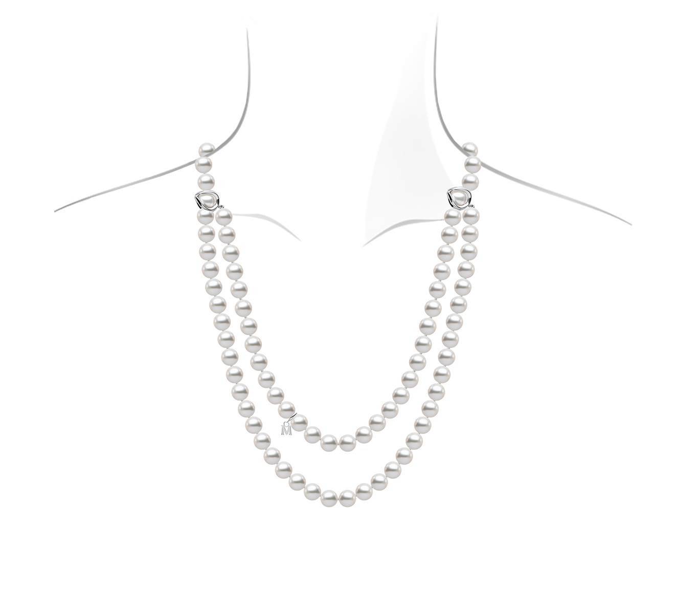 Колье MIKIMOTO Classic MZP 10111 AXXW - фото 4 – Mercury