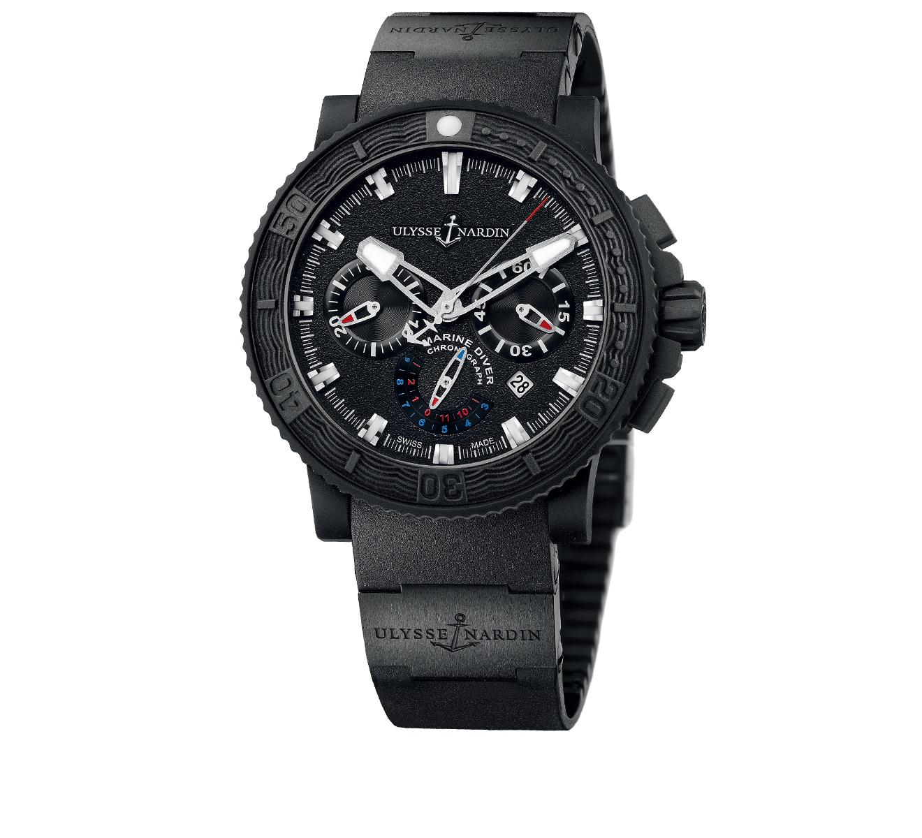 Часы Black Sea Chronograph Ulysse Nardin Diver 353-92-3C - фото 1 – Mercury