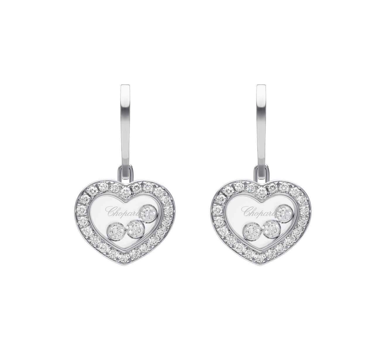 Серьги Icons Heart Chopard Happy Diamonds 83A611-1401 - фото 1 – Mercury