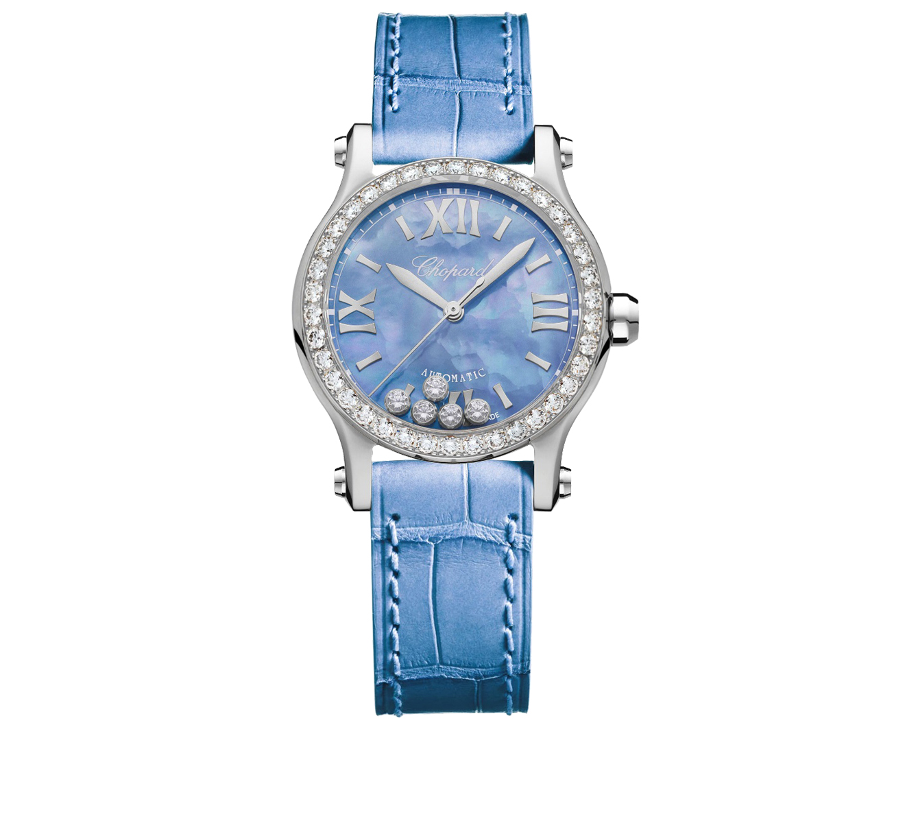 Часы 30 mm Automatic Chopard Happy Sport 278573-3010 - фото 1 – Mercury