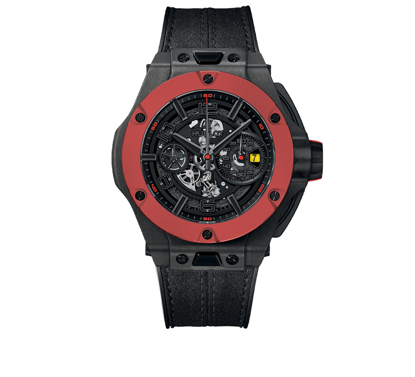 Часы Ferrari Unico Carbon Red Ceramic HUBLOT Big Bang 402.QF.0110.WR - фото 1 – Mercury