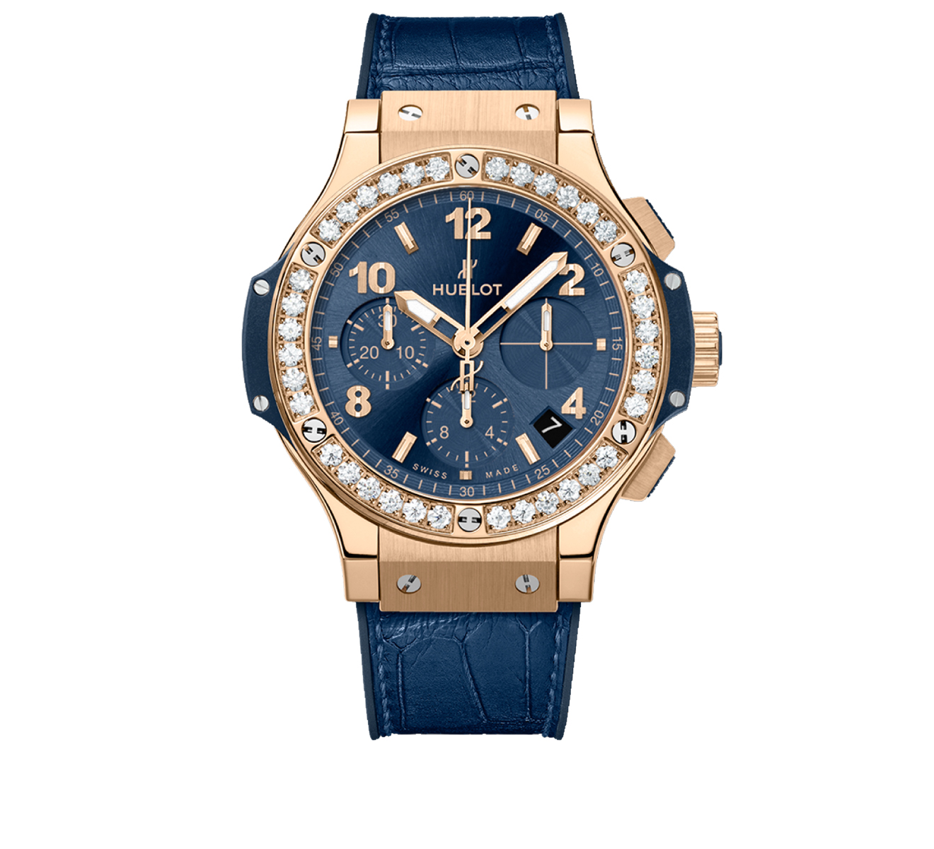 Часы Gold Blue Diamonds HUBLOT Big Bang 341.PX.7180.LR.1204 - фото 1 – Mercury