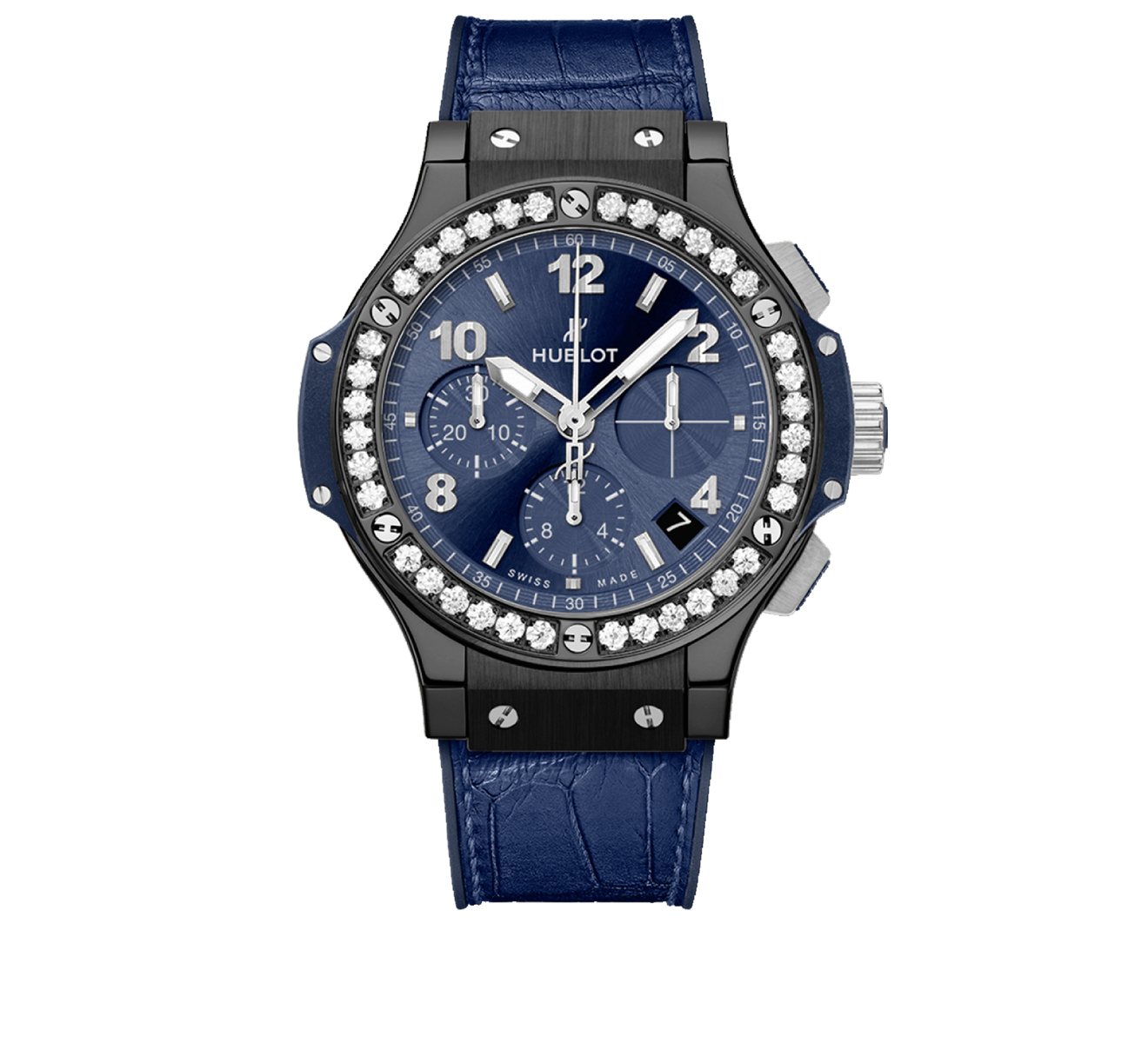 Часы Ceramic Blue Diamonds HUBLOT Big Bang 341.CM.7170.LR.1204 - фото 1 – Mercury