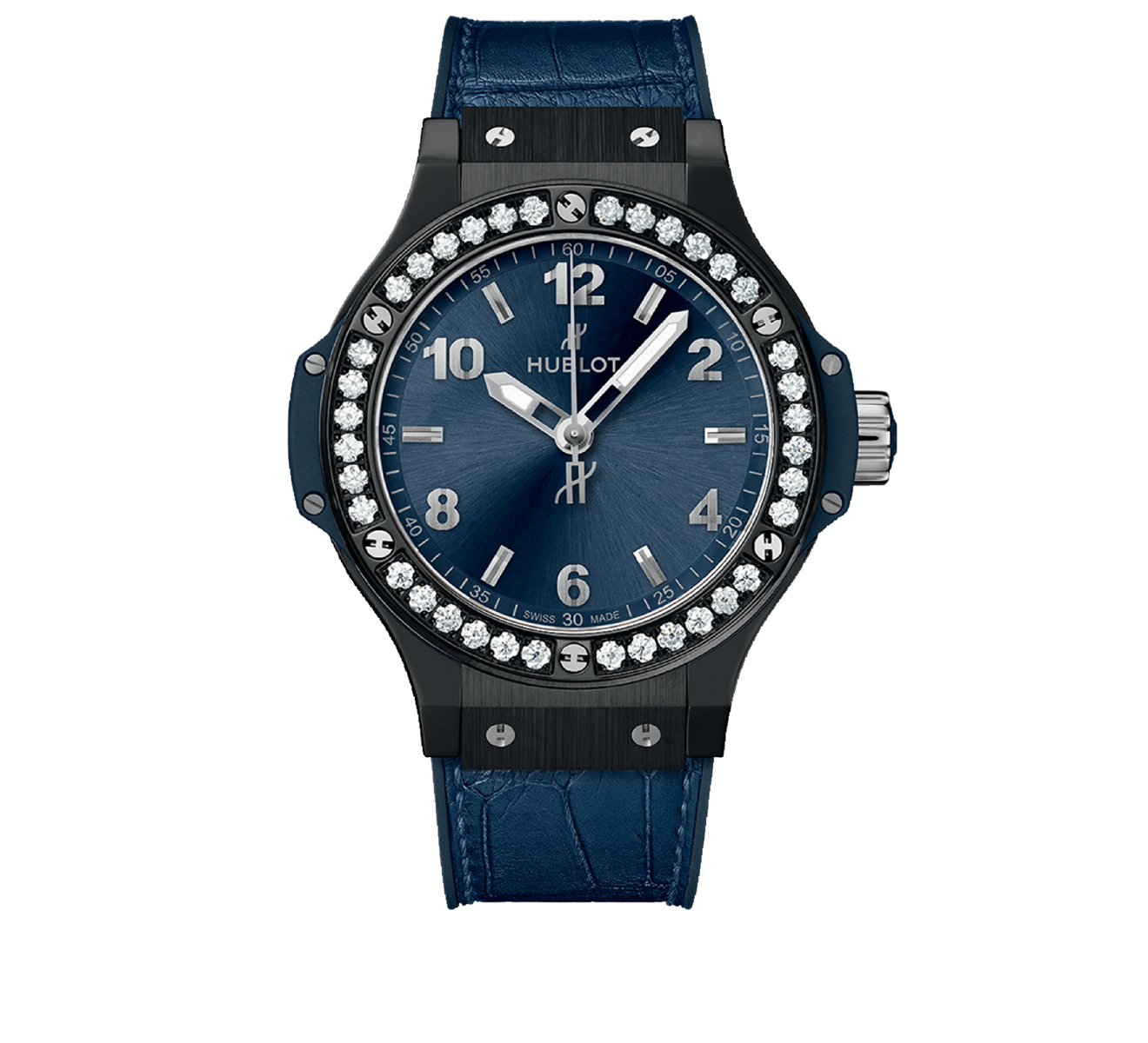 Часы Ceramic Blue Diamonds HUBLOT Big Bang 361.CM.7170.LR.1204 - фото 1 – Mercury