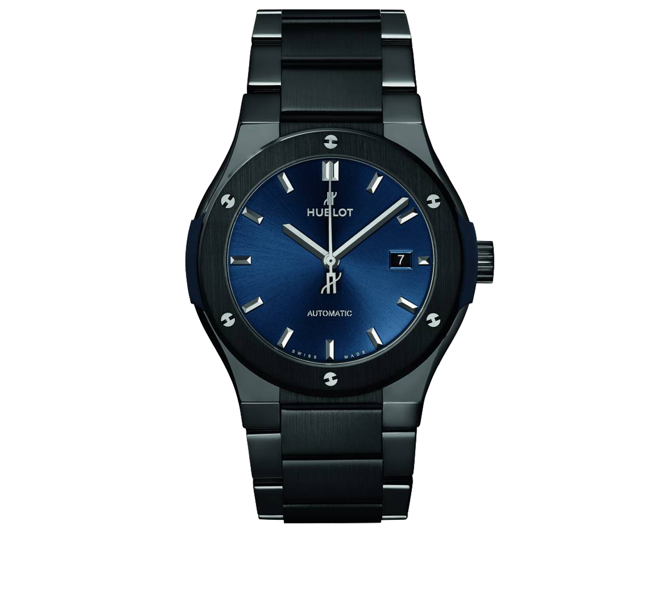 Часы Ceramic Blue Bracelet HUBLOT Classic Fusion 548.CM.7170.CM - фото 1 – Mercury