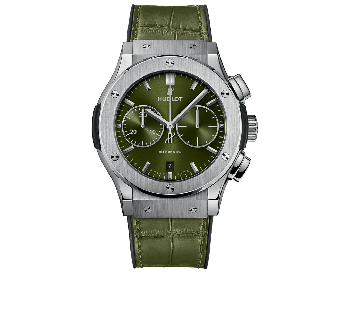 Часы Chronograph Titanium Green HUBLOT Classic Fusion 521.NX.8970.LR - фото 1 – Mercury