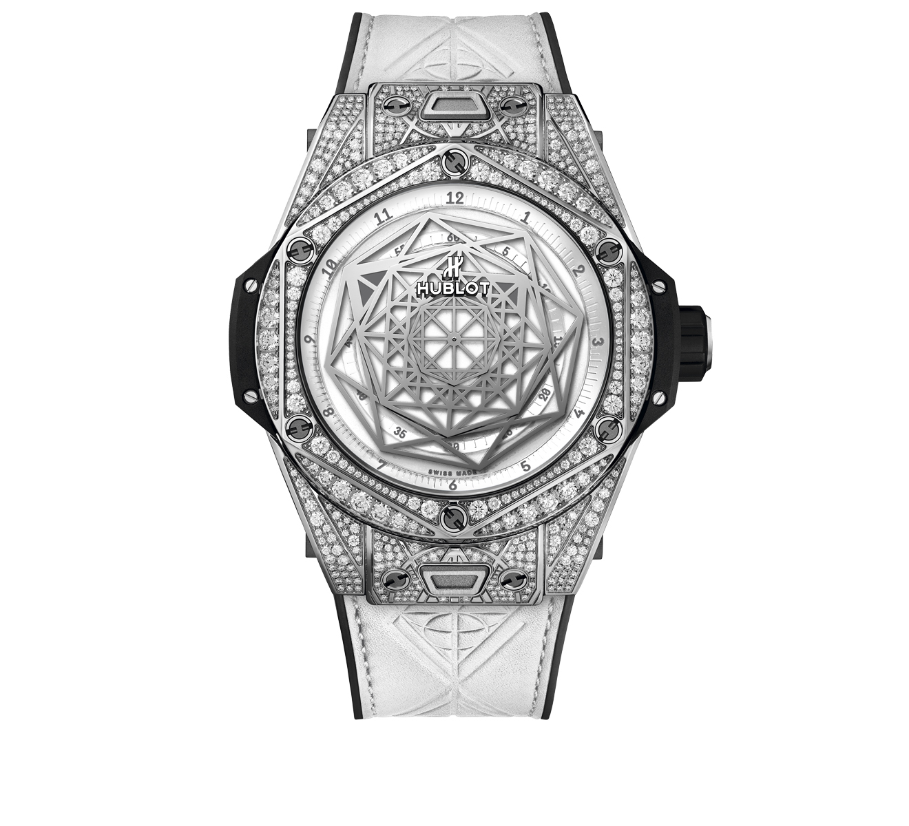 Часы Sang Bleu Titanium White Pave 