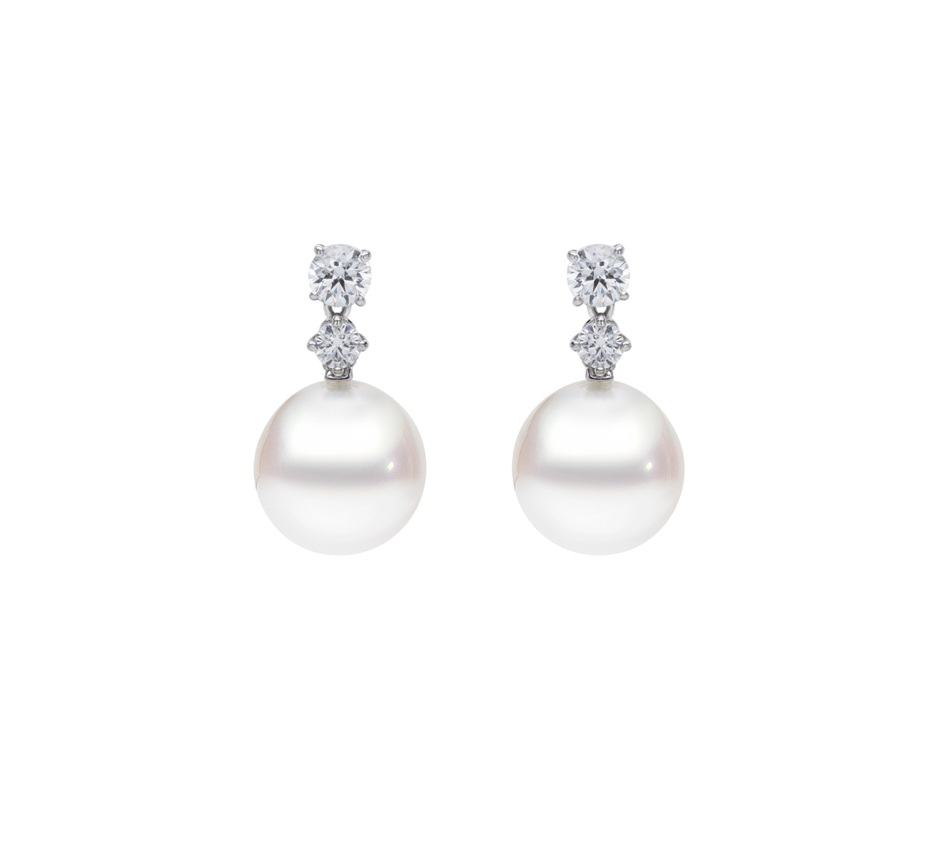 Серьги MIKIMOTO Classic MEQ 10062 NDXW - фото 1 – Mercury