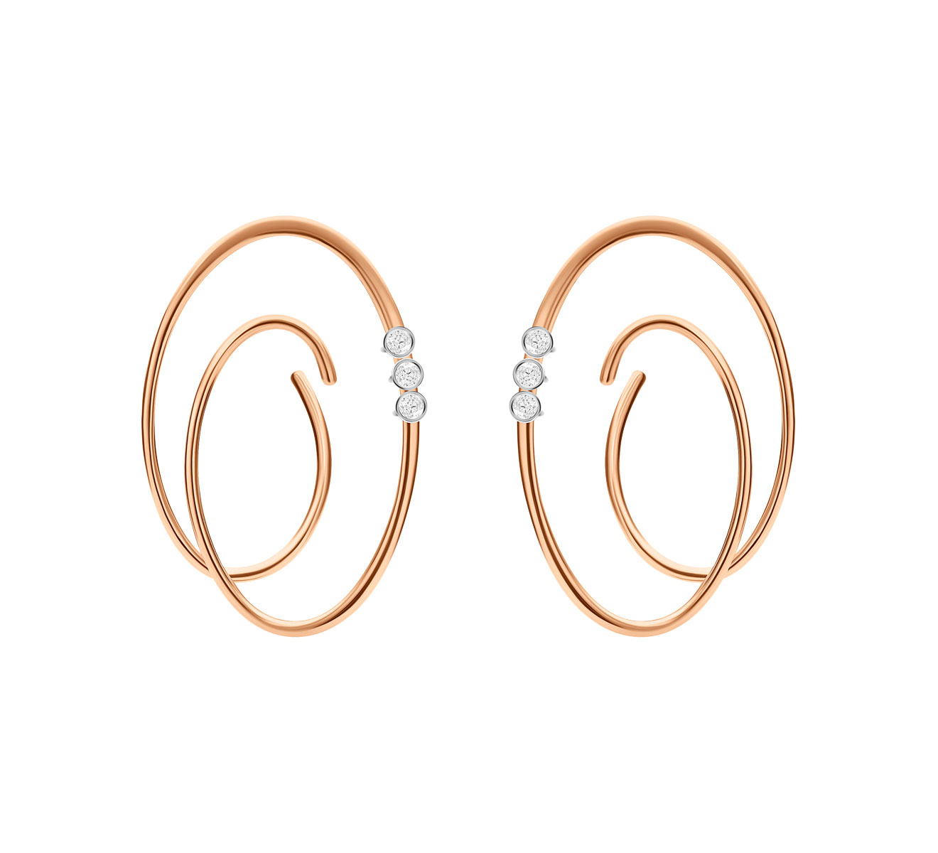 Серьги Chips Mattioli Chips MOR75048R - фото 1 – Mercury