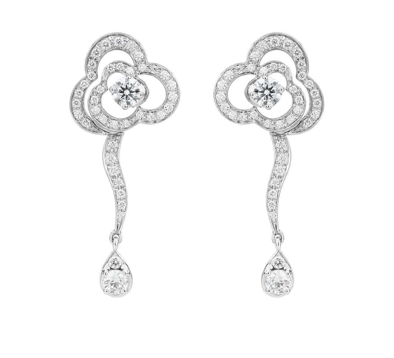 Серьги Fil de Camelia Chanel Camelia J3015 - фото 1 – Mercury