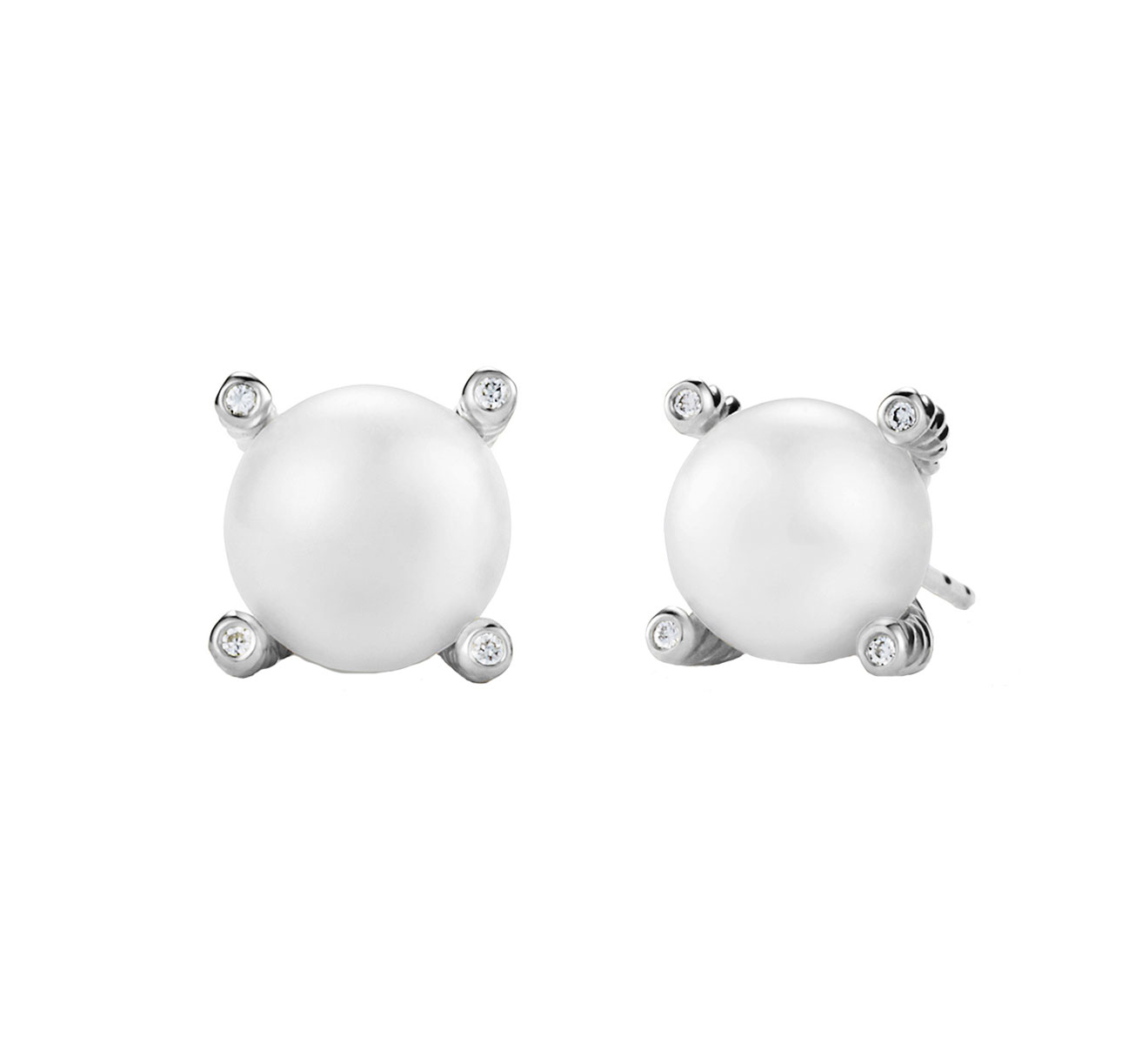 Серьги DAVID YURMAN Pearl E09009DSSDPEDI - фото 2 – Mercury