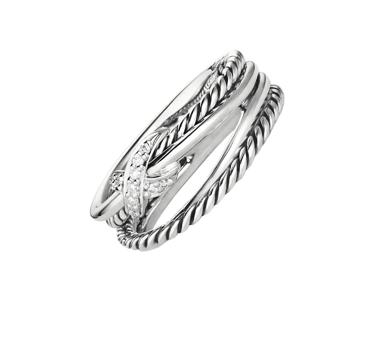 Кольцо DAVID YURMAN Crossover R07437DSSADI - фото 1 – Mercury