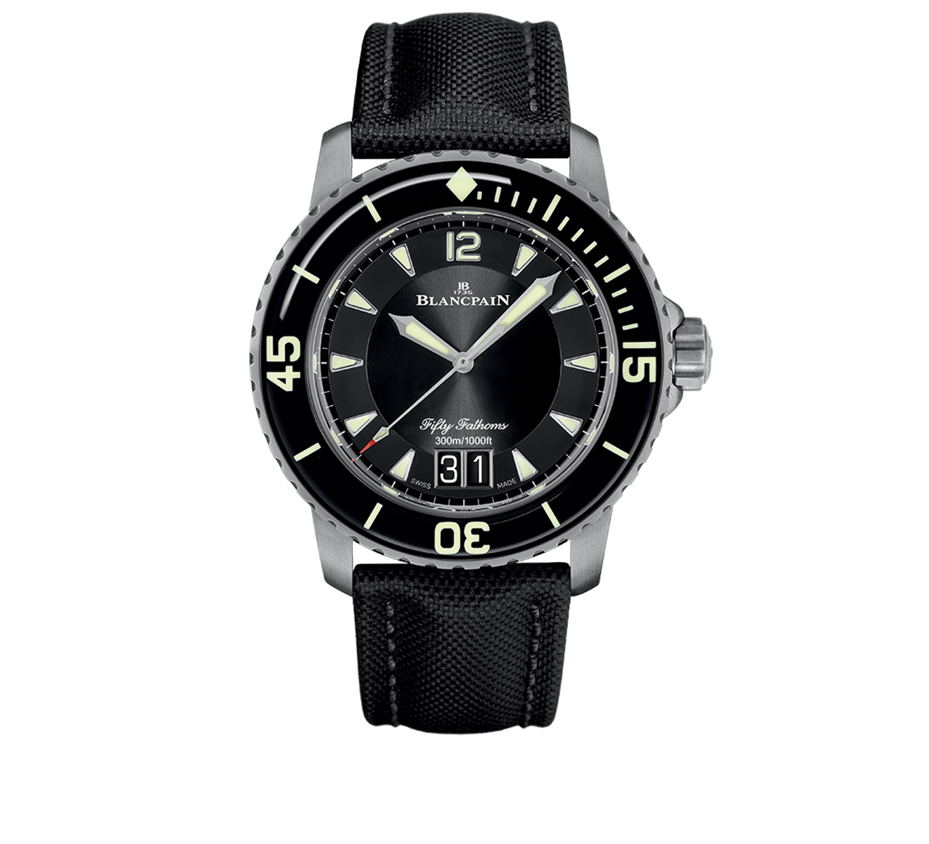 Часы Automatique Grande Date Blancpain Fifty Fathoms 5050 12B30 B52A - фото 1 – Mercury