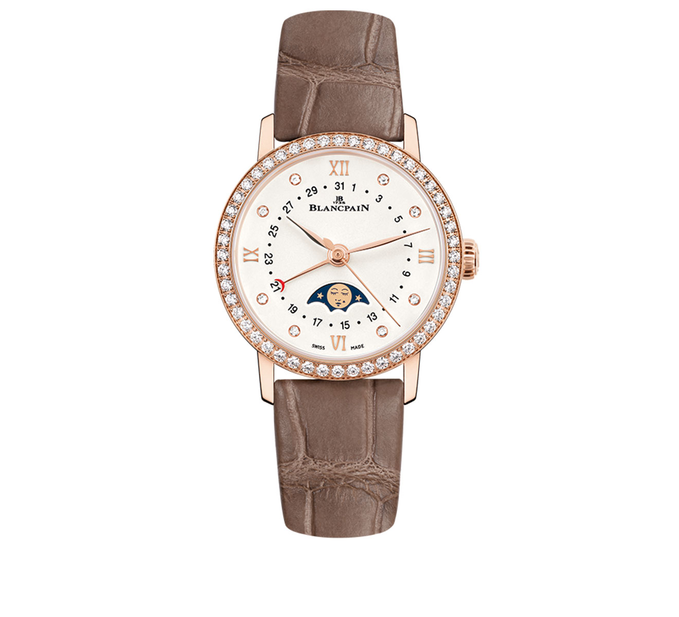 Часы Women Quantième Phases de Lune Blancpain Villeret 6126 2987 55A - фото 1 – Mercury