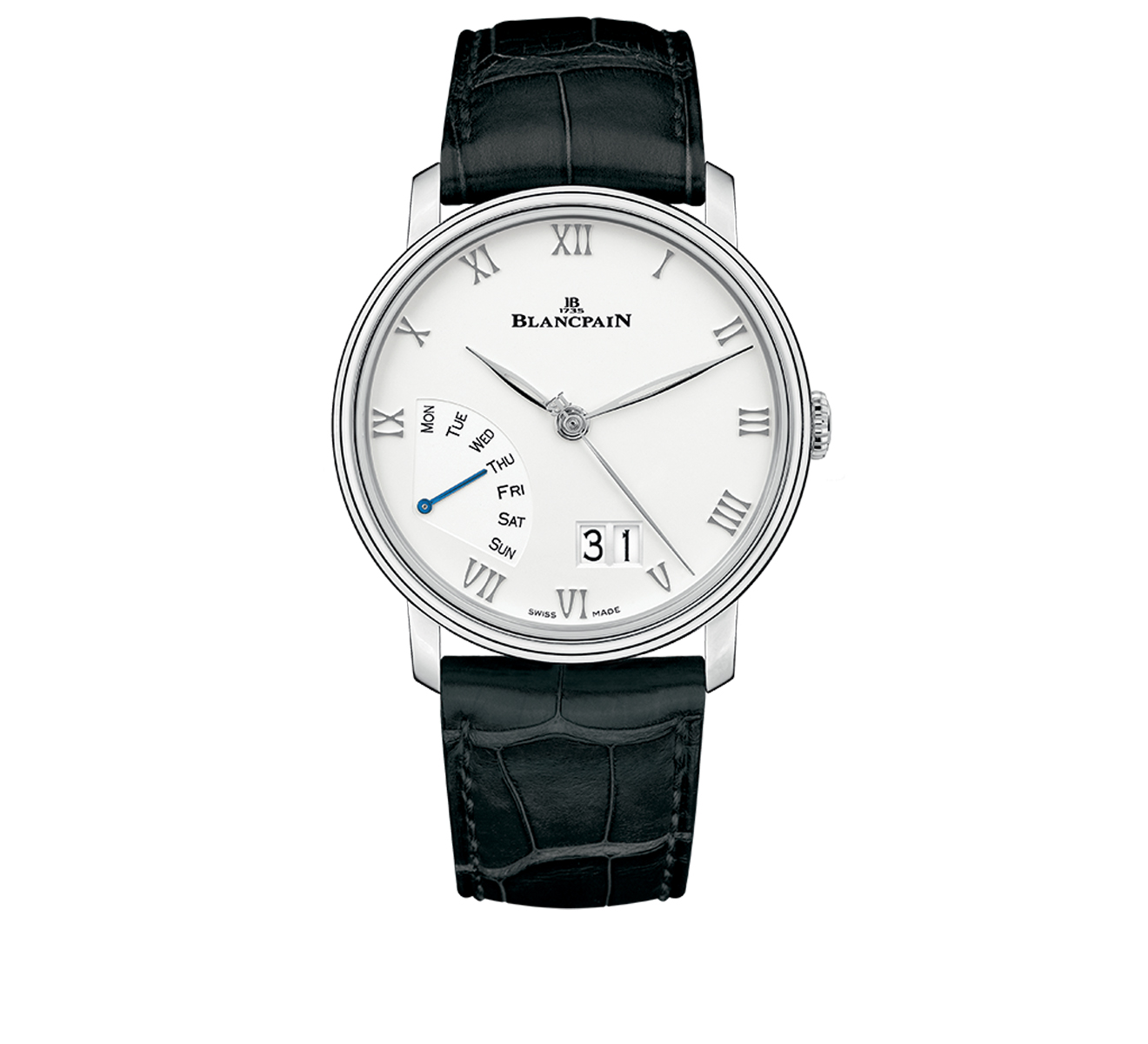 Часы Grande Date Jour Rérograde Blancpain Villeret 6668 1127 55B - фото 1 – Mercury