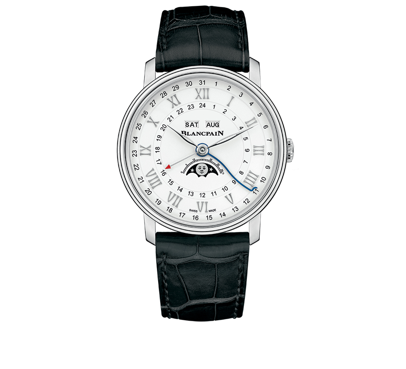 Часы Quantième Complet GMT Blancpain Villeret 6676 1127 55B - фото 1 – Mercury
