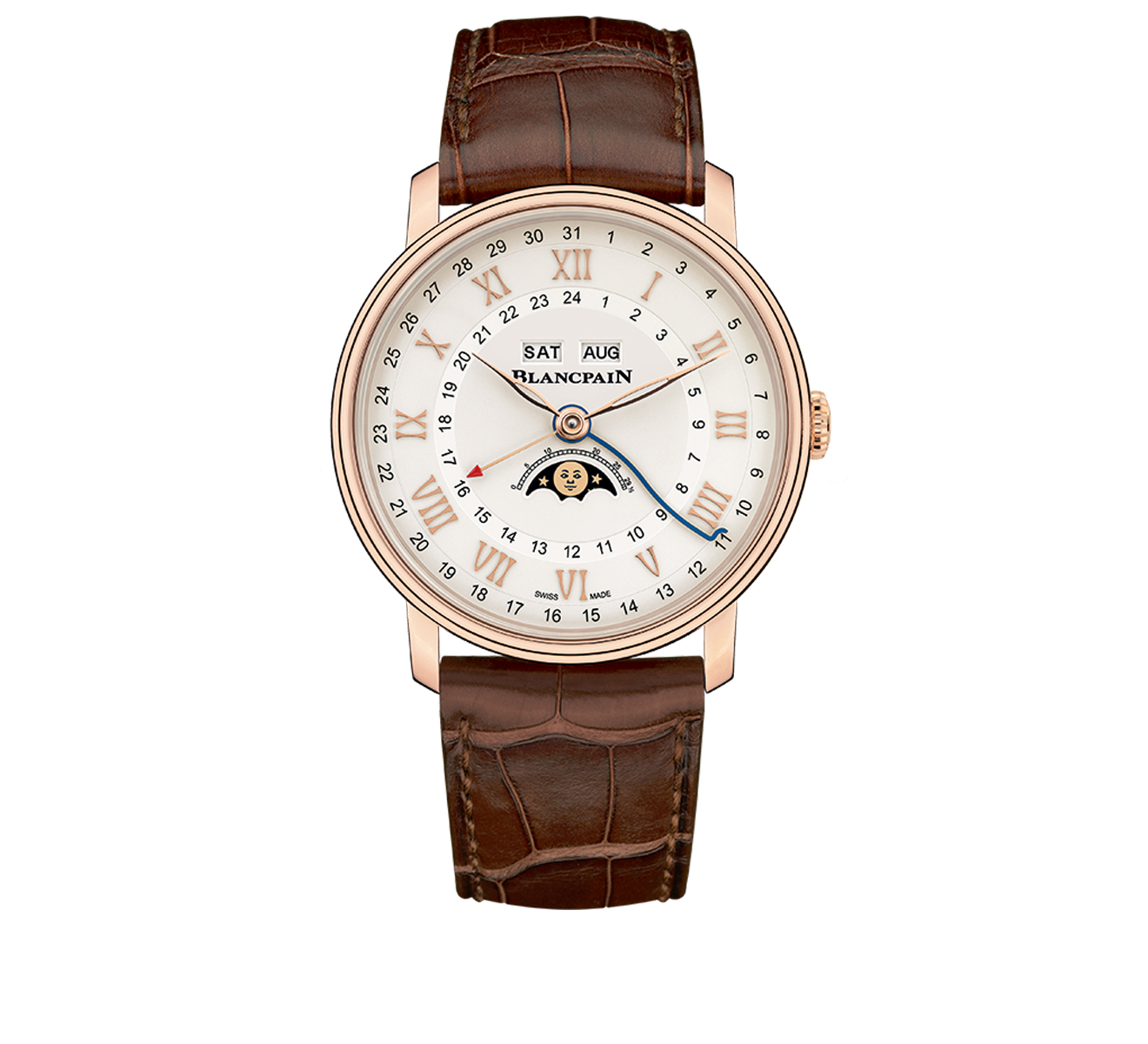 Часы Quantième Complet GMT Blancpain Villeret 6676 3642 55A - фото 1 – Mercury