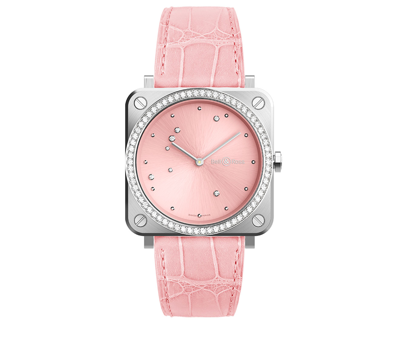 Часы Pink Diamond Eagle Diamonds Bell&Ross BR S BRS-EP-ST-LGD/SCR - фото 1 – Mercury