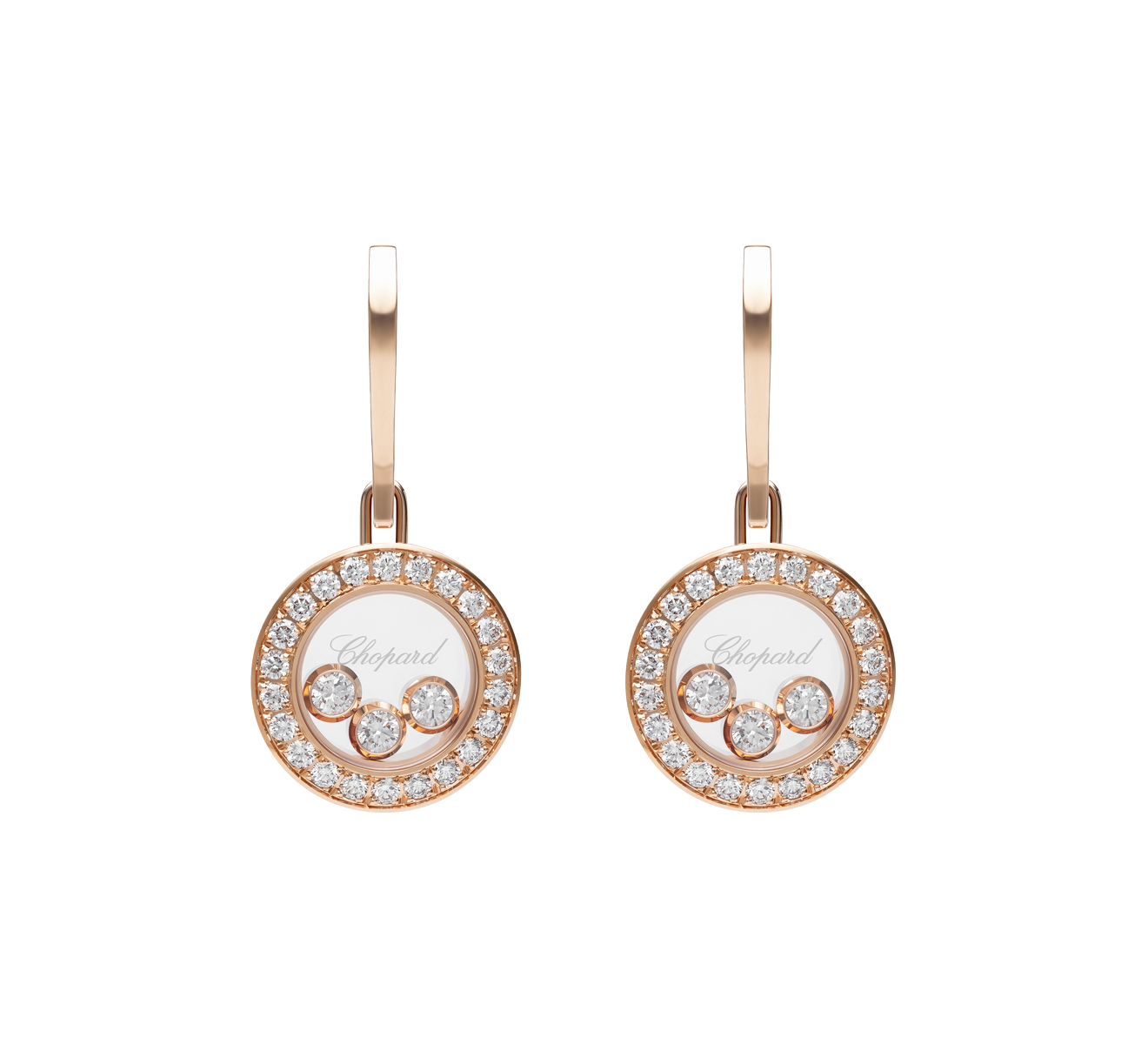 Серьги Icons Round Chopard Happy Diamonds 83A018-5401 - фото 1 – Mercury