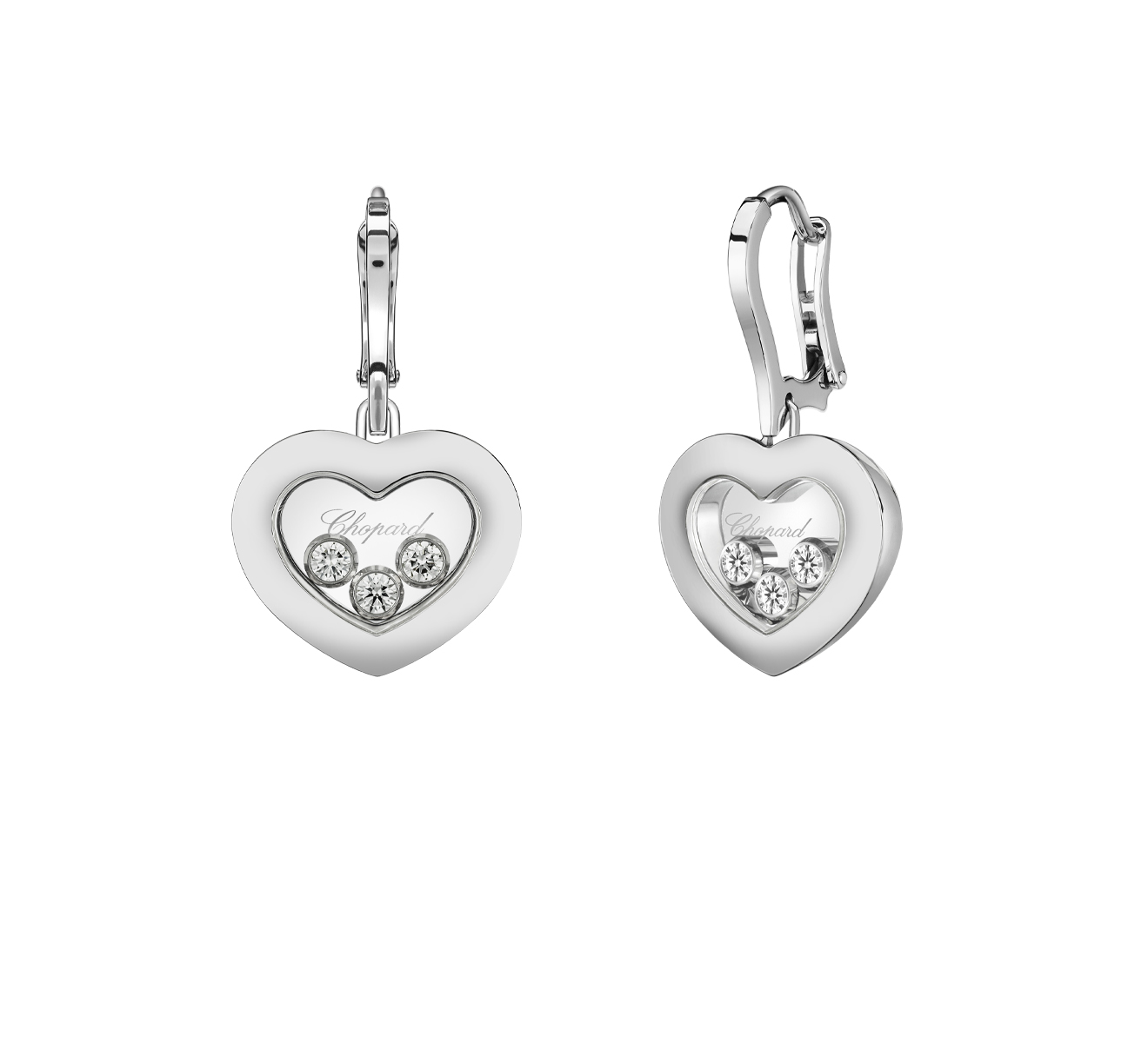 Серьги Icons Heart Chopard Happy Diamonds 83A611-1301 - фото 2 – Mercury
