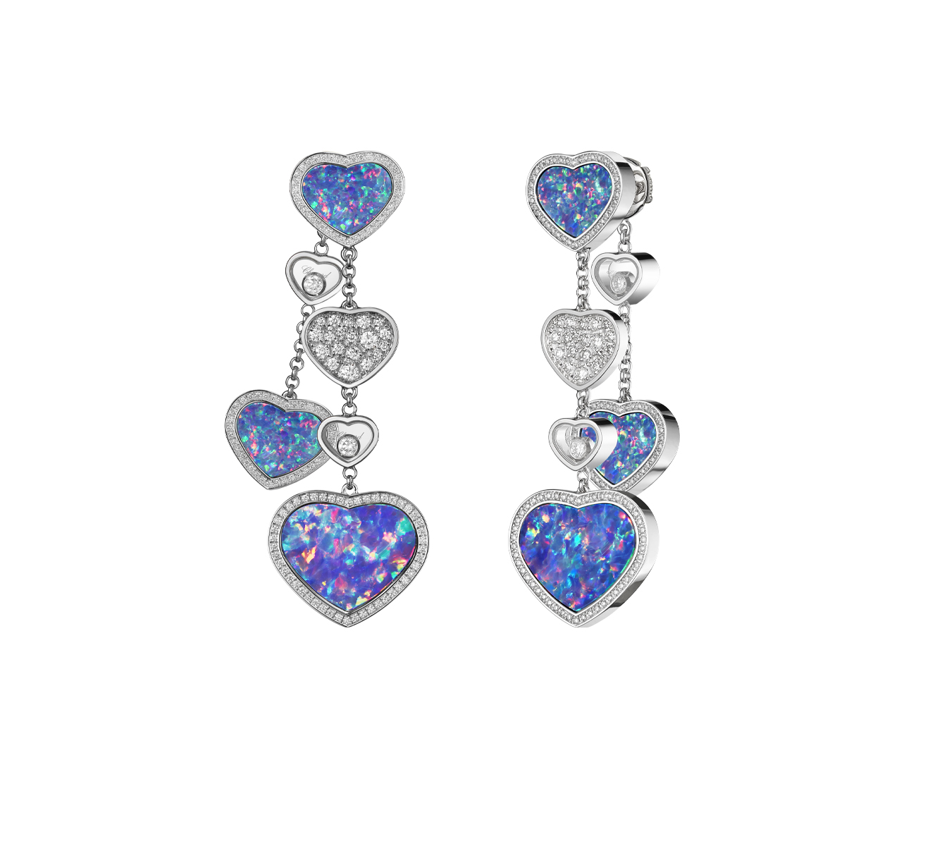 Серьги Happy Hearts Chopard Happy Diamonds 83A482-1904 - фото 2 – Mercury