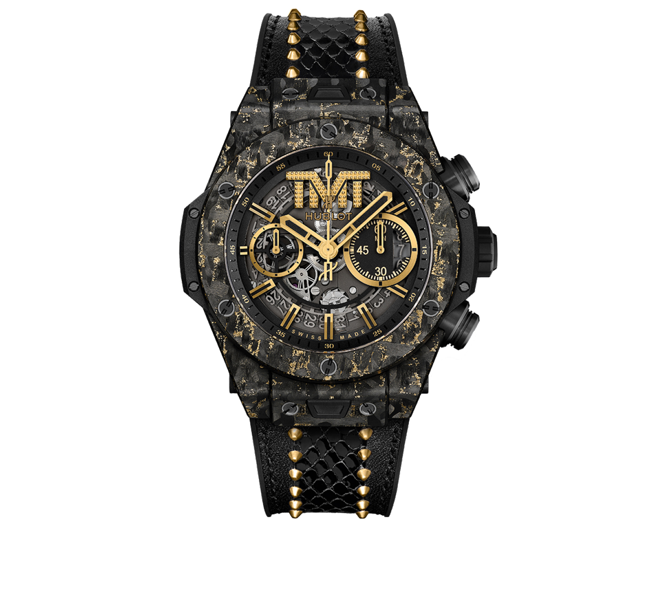 Часы Unico TMT Carbon Gold HUBLOT Big Bang 411.QX.1180.PR.TMT18 - фото 1 – Mercury