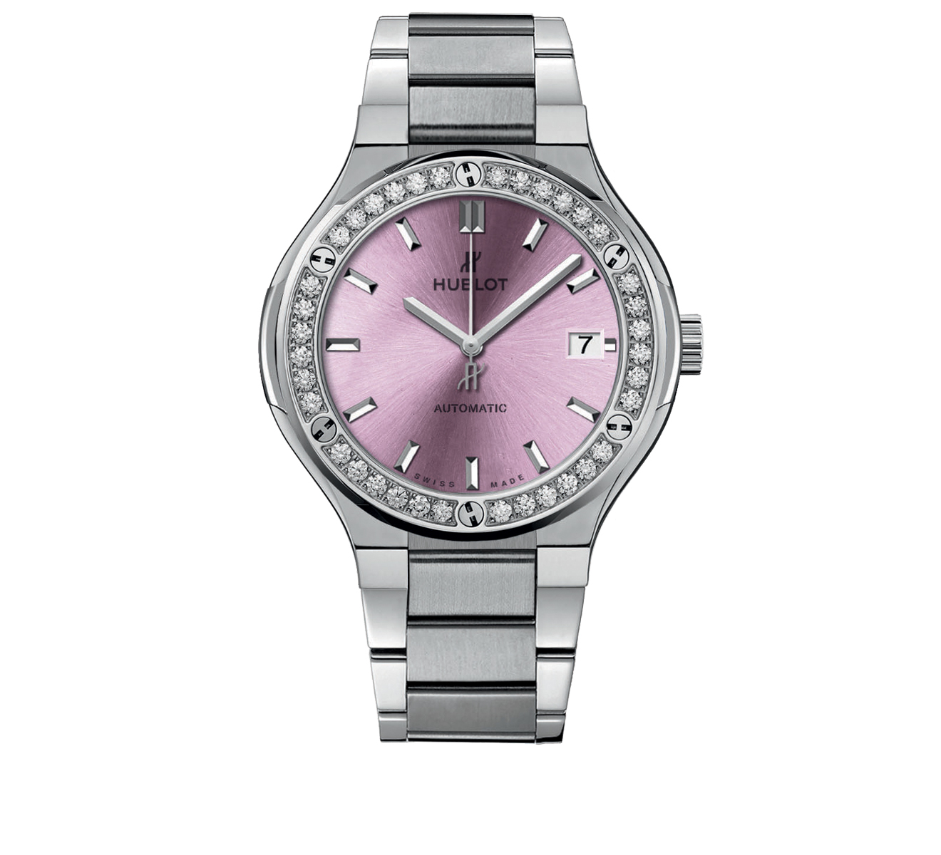 Часы Titanium Pink Bracelet HUBLOT Classic Fusion 568.NX.891P.NX.1204 - фото 1 – Mercury