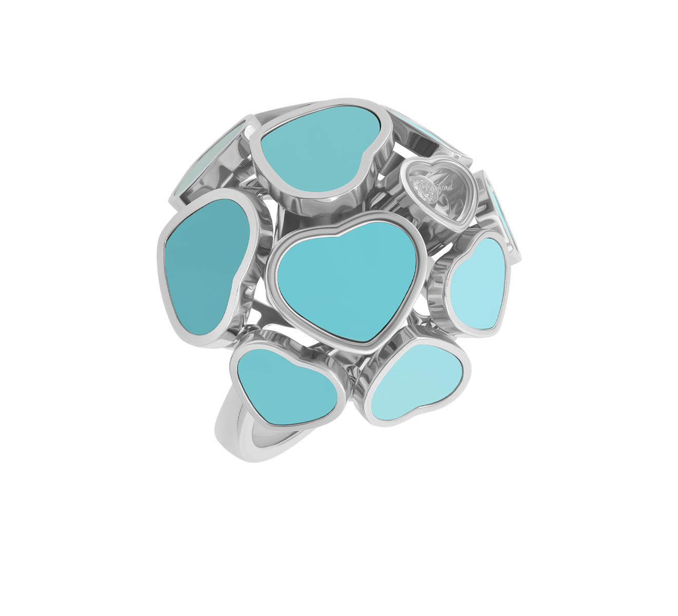 Кольцо Happy Hearts Chopard Happy Diamonds 827482-1410 - фото 1 – Mercury