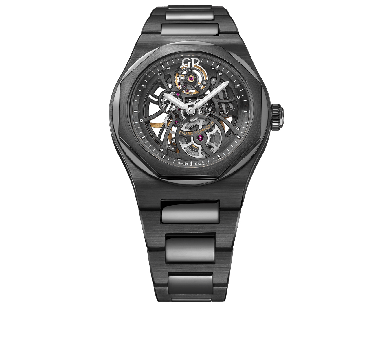 Часы Laureato Skeleton Ceramic GIRARD-PERREGAUX Laureato 81015-32-001-32A - фото 1 – Mercury