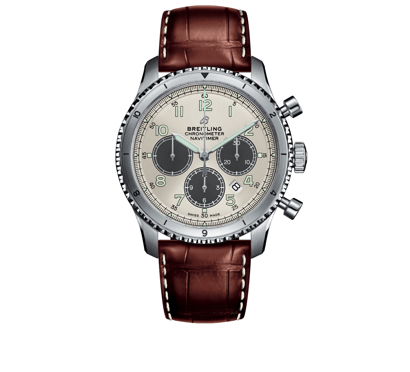 Часы B01 Chronograph 43 Breitling Navitimer AB01171A1G1P1 - фото 1 – Mercury