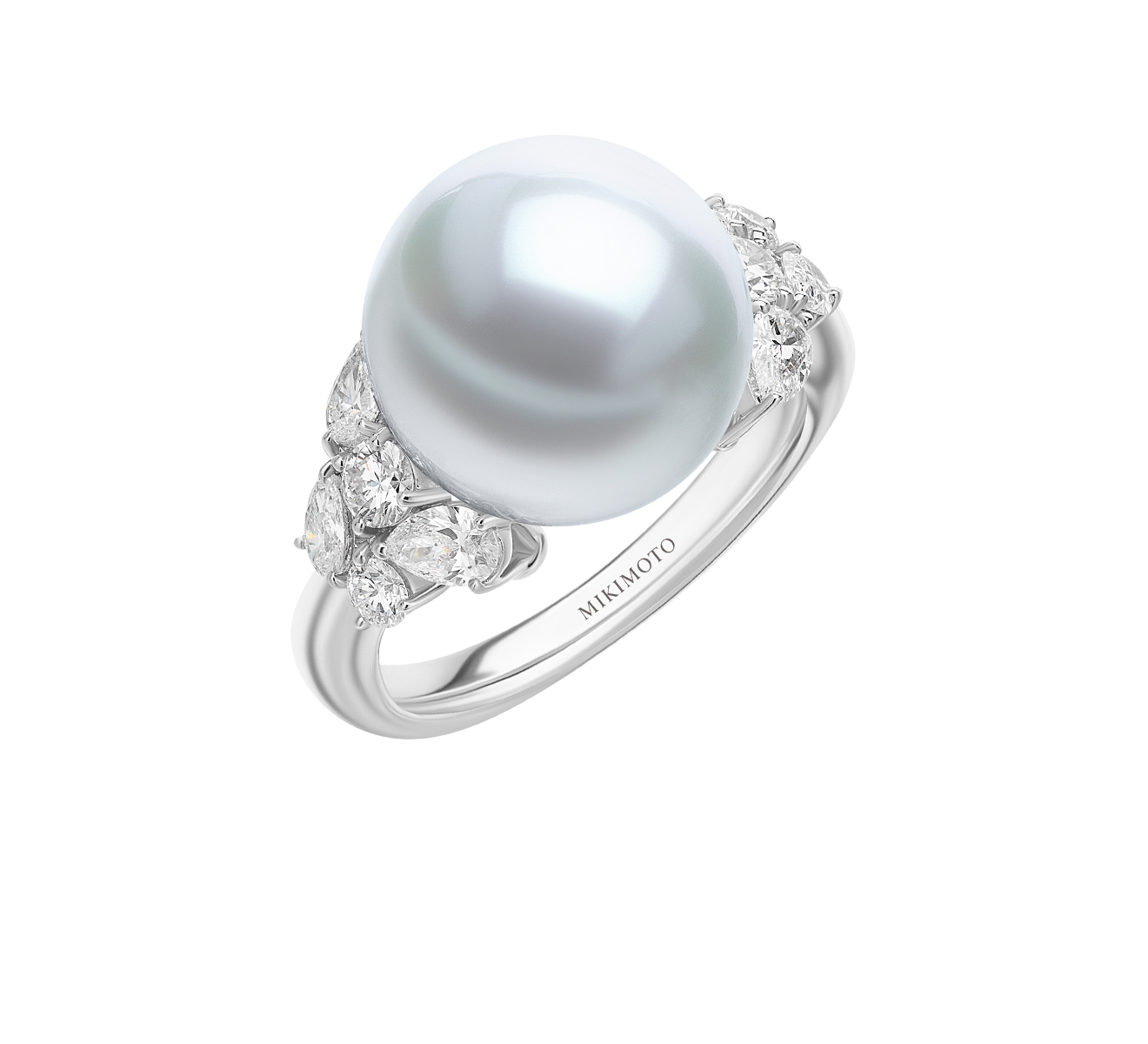 Кольцо MIKIMOTO Classic MRQ 10026 NDXW - фото 1 – Mercury