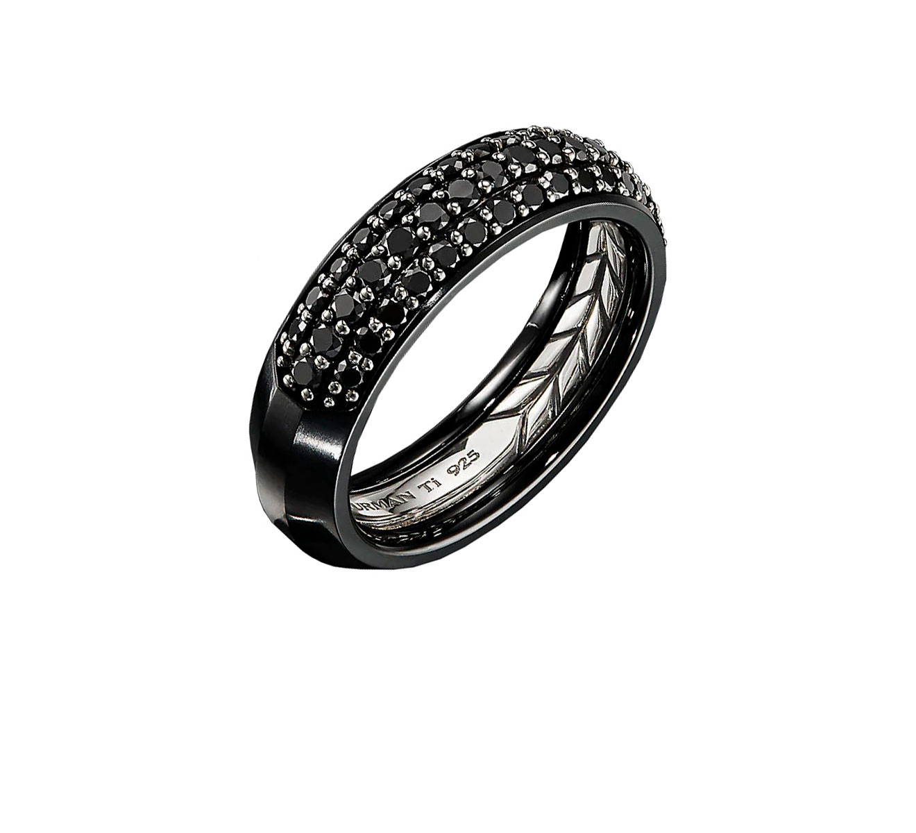 Кольцо DAVID YURMAN Beveled R25203MTBABD - фото 1 – Mercury