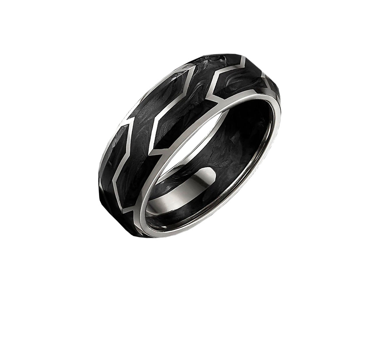 Кольцо DAVID YURMAN Forged Carbon R25021M8WBFG - фото 1 – Mercury