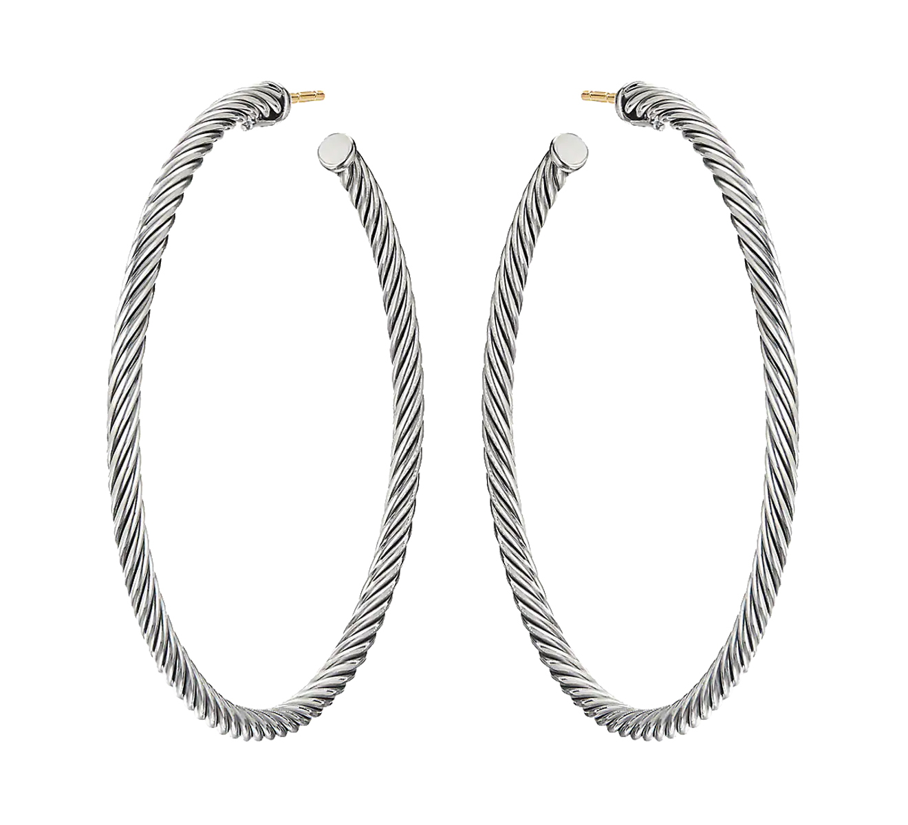 Серьги DAVID YURMAN Sculpted Cable E14509 SS - фото 1 – Mercury