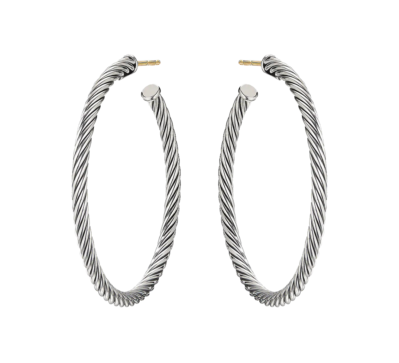 Серьги DAVID YURMAN Sculpted Cable E14508 SS - фото 1 – Mercury