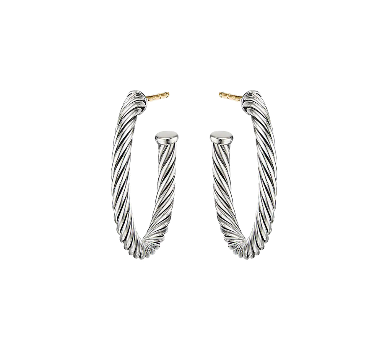 Серьги DAVID YURMAN Sculpted Cable E14507 SS - фото 1 – Mercury