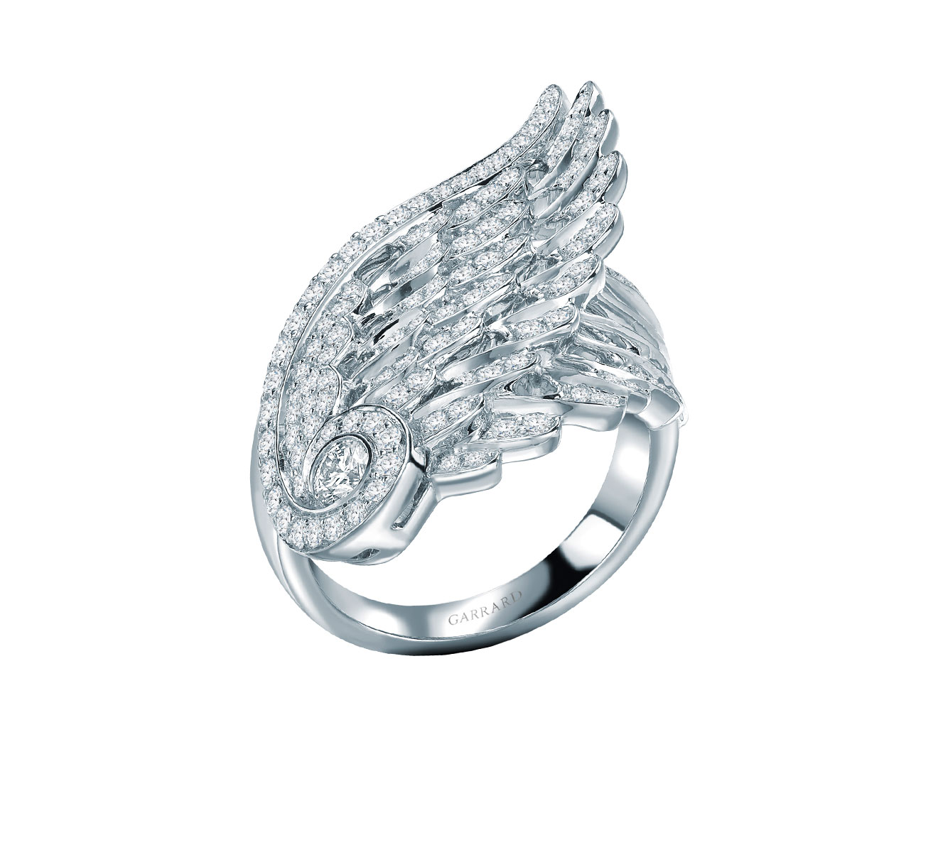 Кольцо GARRARD Wings Embrace 2015751 - фото 1 – Mercury