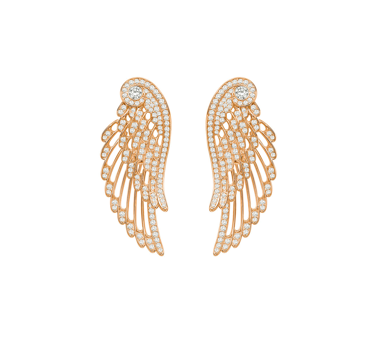 Серьги GARRARD Wings Embrace 2015904 - фото 1 – Mercury