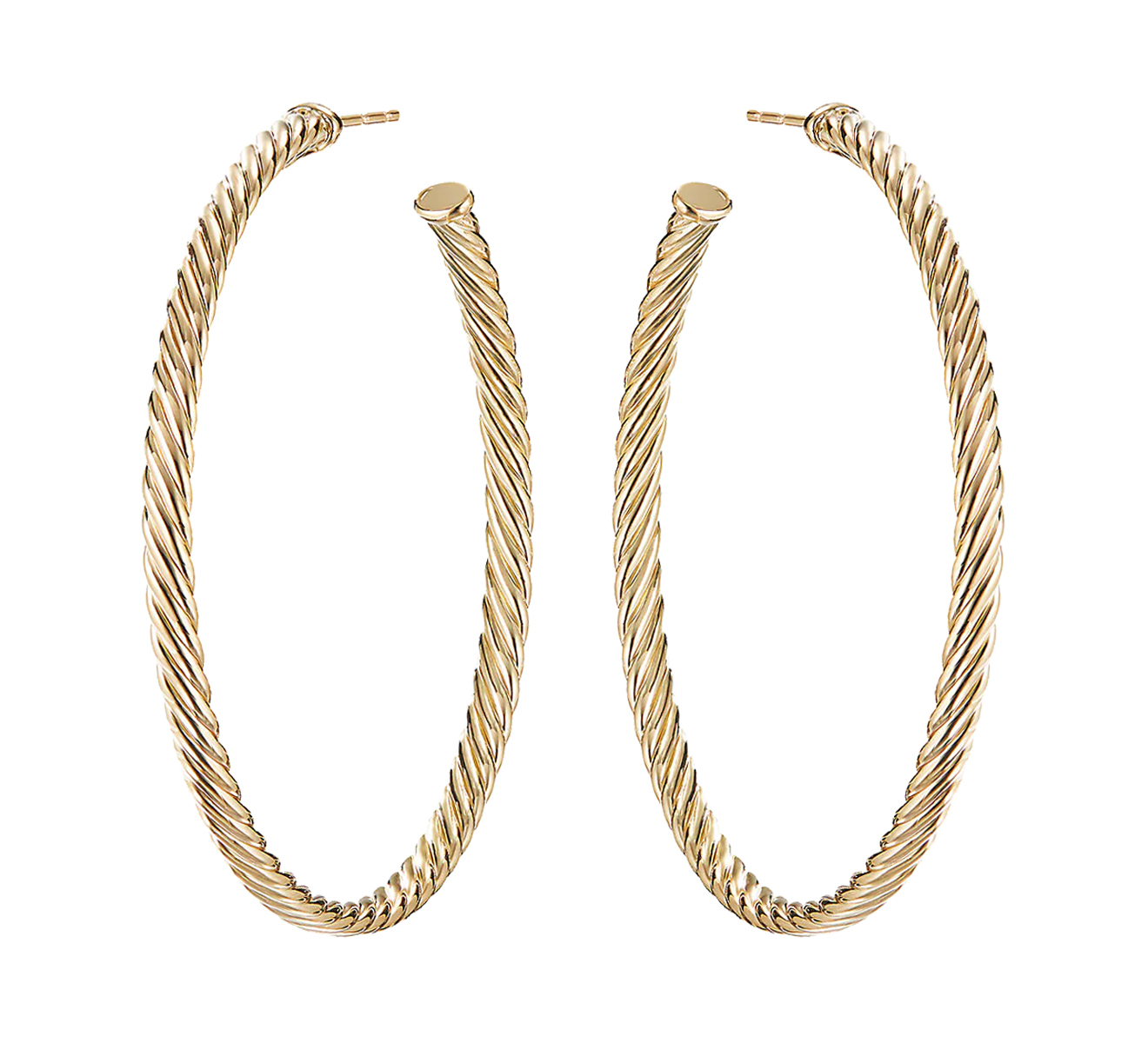 Серьги DAVID YURMAN Sculpted Cable E14512 88 - фото 1 – Mercury